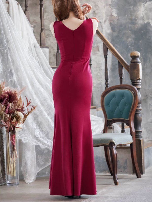 画像13: SALE!ビジューロングドレス/スリッド/ノースリーブ/谷間見せ/タイト/ロングドレス/キャバドレス 【S-Lサイズ/6カラー】[HC02-X] 【YN】dzw (13)