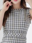 画像7: SALE!ノースリーブツイードドレス/胸元隠し/背中隠し/ミニドレス/キャバドレス/ワンピース【S-Lサイズ/3カラー】[OF03] [YN] (7)