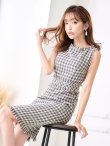 画像12: SALE!ノースリーブツイードドレス/胸元隠し/背中隠し/ミニドレス/キャバドレス/ワンピース【S-Lサイズ/3カラー】[OF03] [YN] (12)