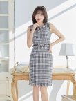 画像5: SALE!ノースリーブツイードドレス/胸元隠し/背中隠し/ミニドレス/キャバドレス/ワンピース【S-Lサイズ/3カラー】[OF03] [YN] (5)