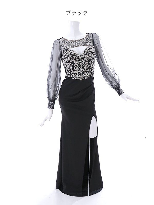 画像14: SALE!【選べるスカート丈ドレス】刺繍シアーカットアウトドレス/レース/刺繍/透け/カットアウト/アシンメトリー/谷間見せ/タイト/ミニドレス/キャバドレス【S-Lサイズ/2タイプ/2カラー】[HC02-X] 【YN】dzw (14)