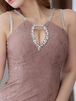 画像5: SALE!ビジューオープンカットドレス/総レース/アメスリ/アメリカンスリーブ/ノースリーブ/谷間見せ/背中隠し/サイドシアー/ミニドレス/キャバドレス 【S-Mサイズ/2カラー】[OF03] 【YN】dzw (5)
