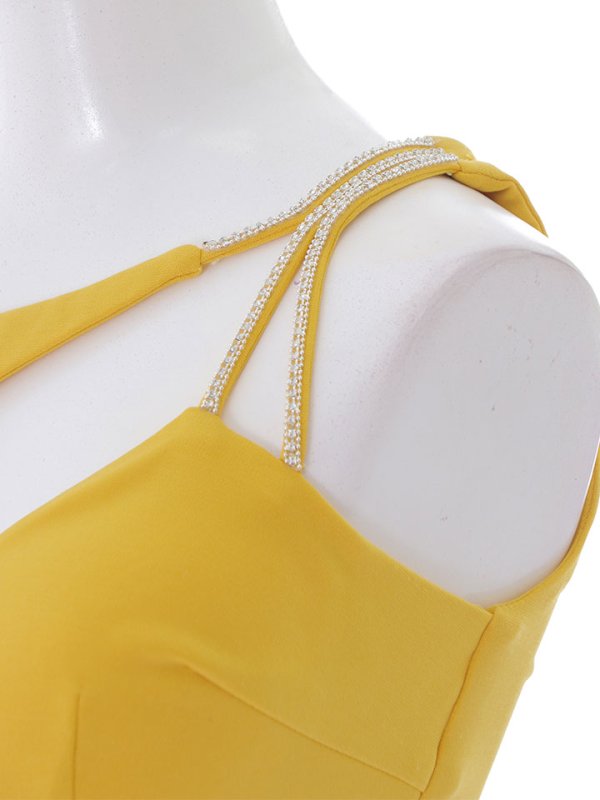 画像14: SALE!ビジュー/胸元見せ/タイト/サイドシアー/上品/セクシー/ストレッチ/無地/キャバドレス/ミニドレス【S-Lサイズ/2カラー】[[OF03-X] 【YN】 (14)