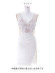 画像22: SALE!花柄刺繍ドレス/ノースリーブ/サイド透け/背中透け/谷間見せ/ミニドレス/キャバドレス【XS-Mサイズ/2カラー】[OF03]【YN】dzw (22)