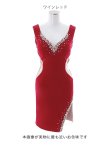 画像14: SALE!ワンカラービジュードレス/サイドシアー/谷間見せ/背中見せ/ノースリーブ/ミニドレス/キャバドレス 【XS-Lサイズ/3カラー】[OF03-X] 【YN】dzw (14)
