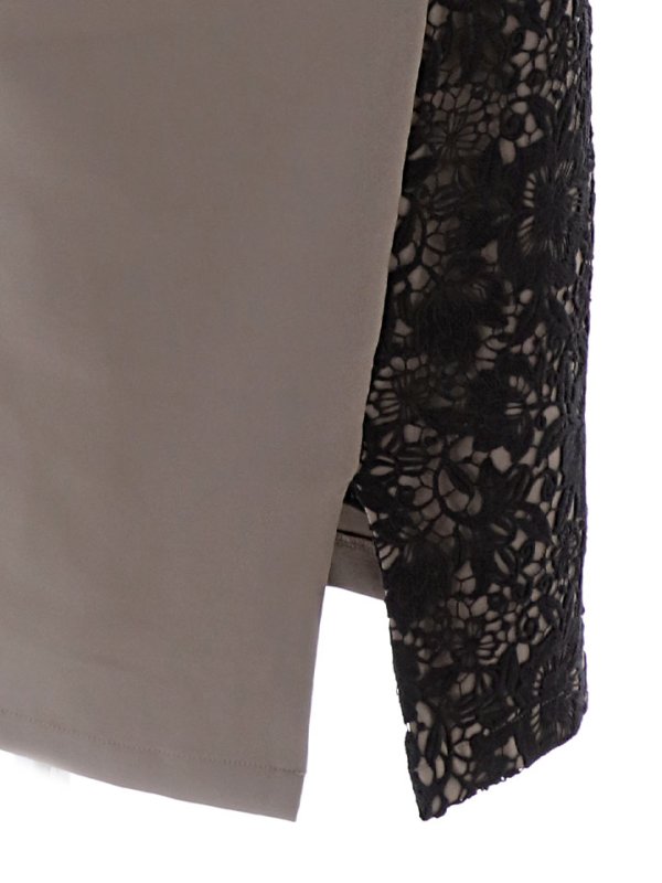 画像17: SALE!【Glera/グレイラ】刺繍レース/無地/ノースリーブ/谷間隠し/背中隠し/ミディアムドレス/キャバドレス 【S-XLサイズ/1カラー】[OF03] 【YN】 (17)