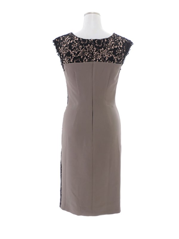 画像14: SALE!【Glera/グレイラ】刺繍レース/無地/ノースリーブ/谷間隠し/背中隠し/ミディアムドレス/キャバドレス 【S-XLサイズ/1カラー】[OF03] 【YN】 (14)