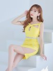 画像12: SALE!ワンカラー/カットアウト/バストクロスビジュー/アメスリ/アメリカンスリーブ/シアー/ノースリーブ/谷間見せ/タイト/ミニドレス/キャバドレス 【XS-Mサイズ/3カラー】[HC02-U] 【YN】dzw (12)