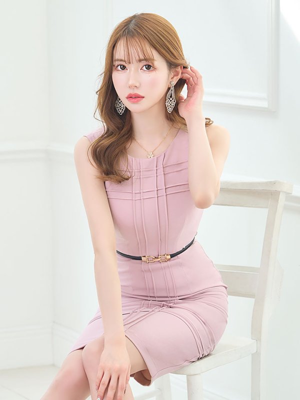 画像21: SALE!【Glera/グレイラ】ストレッチノースリーブドレス/ワンカラー/無地/ストレッチ/ベルト/タイト/谷間隠し/背中隠し/タイト/ミニドレス/キャバドレス 【S-Lサイズ/3カラー】[HC02-U] 【YN】dzw (21)