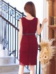 画像32: SALE!【Glera/グレイラ】ストレッチノースリーブドレス/ワンカラー/無地/ストレッチ/ベルト/タイト/谷間隠し/背中隠し/タイト/ミニドレス/キャバドレス 【S-Lサイズ/3カラー】[HC02-U] 【YN】dzw (32)