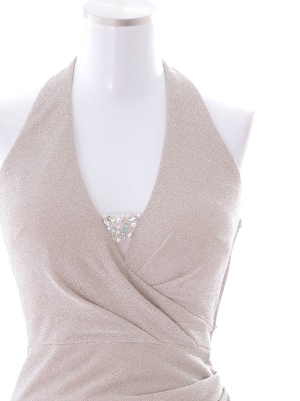 画像20: XSサイズ登場!グリッターラメバックデザインドレス/リボン/キャミ/ノースリーブ/ビジュー/ストレッチ/ワンカラー/谷間見せ/背中見せ/タイト/ ミニドレス/ キャバドレス【XS-XLサイズ/2カラー】[HC02-U] 【YN】dzk (20)