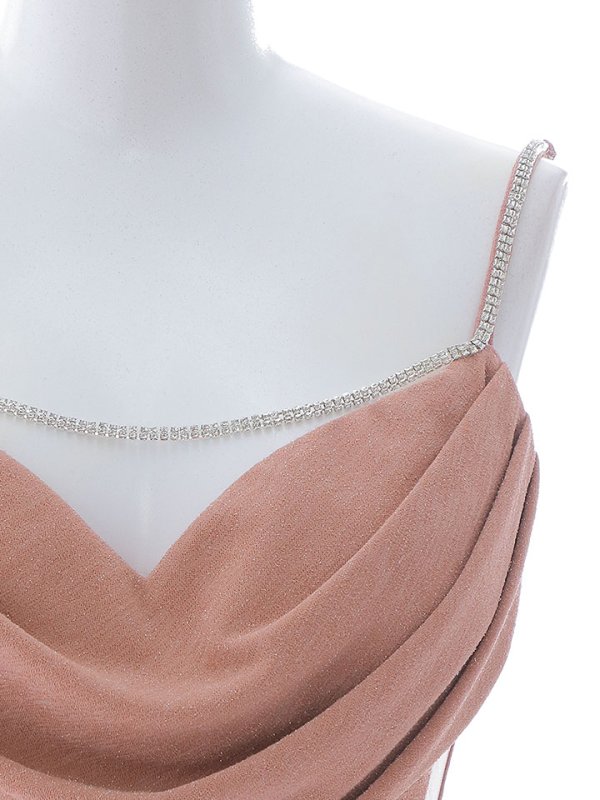 画像38: ラメキャミソールドレス/グリッター/背中見せ/タイト/ドレープ/ミニドレス/ キャバドレス【XS-Lサイズ/5カラー】[OF03-U] 【YN】dzw (38)