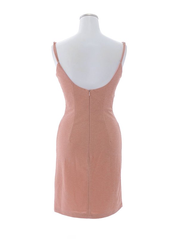 画像37: ラメキャミソールドレス/グリッター/背中見せ/タイト/ドレープ/ミニドレス/ キャバドレス【XS-Lサイズ/5カラー】[OF03-U] 【YN】dzw (37)