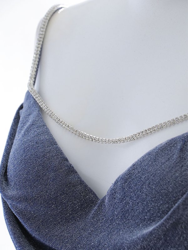 画像38: ラメキャミソールドレス/グリッター/背中見せ/タイト/ドレープ/ミニドレス/ キャバドレス【XS-Lサイズ/5カラー】[OF03-U] 【YN】dzw (38)