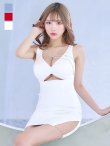 画像3: SALE!ワンカラービジューノースリーブドレス/ストレッチ/カットアウト/谷間見せ/下乳見せ/背中隠し/タイト/ミニドレス/キャバドレス【XS-Mサイズ/3カラー】[OF08-U] 【YN】dzw (3)