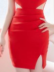 画像7: SALE!ワンカラーサイドシアービジュードレス/キャバドレス 【XS-Lサイズ/2カラー】[OF03] 【YN】dzj (7)