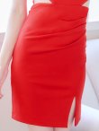画像7: SALE!ワンカラーサイドシアービジュードレス/キャバドレス 【XS-Lサイズ/2カラー】[OF03] 【YN】dzj (7)