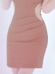 画像6: SALE!ゴージャスグリッタードレス/ラメ/ワンショルダー/ノースリーブ/サイド透け/谷間見せ/ミニドレス/キャバドレス【XS-Mサイズ/2カラー】[OF03-X] 【YN】dzj (6)