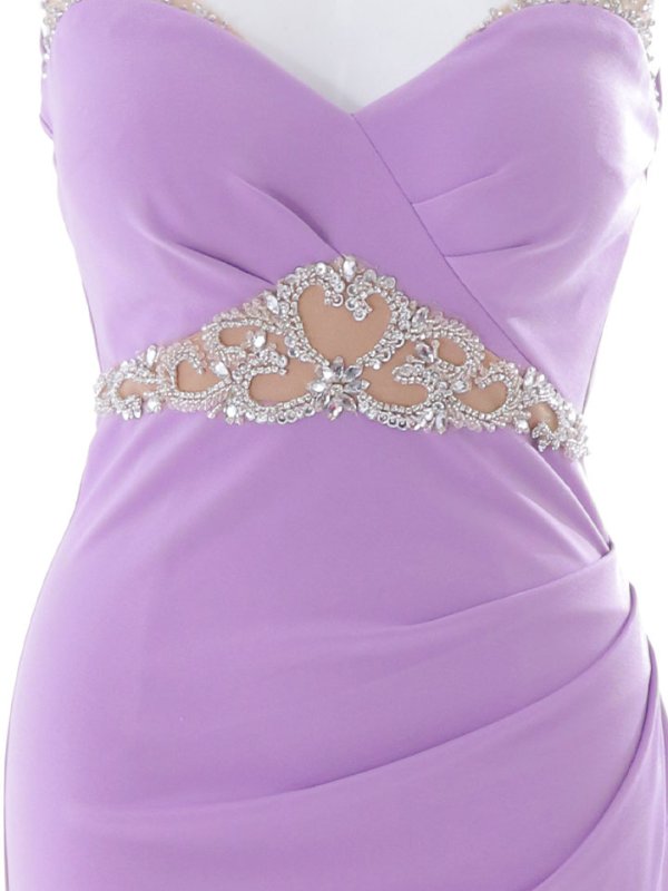 画像38: 【送料無料！】シアービジューノースリーブロングドレス/透け感/無地/ビジュー/谷間見せ/ロングドレス/キャバドレス【S-Lサイズ/4カラー】[HC02]  【YN】dzw (38)