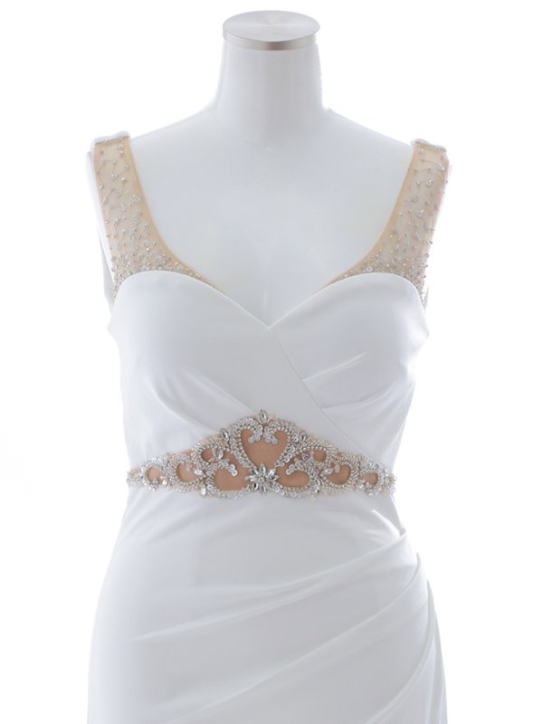 画像35: 【送料無料！】シアービジューノースリーブロングドレス/透け感/無地/ビジュー/谷間見せ/ロングドレス/キャバドレス【S-Lサイズ/4カラー】[HC02] 【YN】dzw (35)