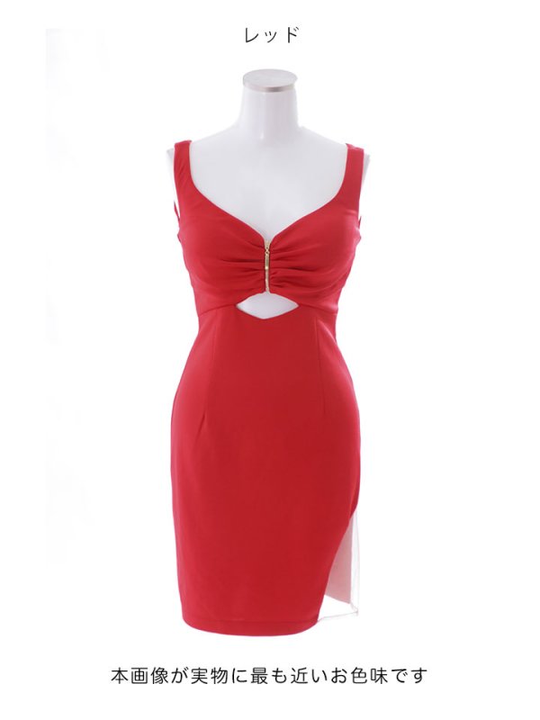 画像21: SALE!フロントファスナーノースリーブドレス/ジップアップ/ミニドレス/キャバドレス【XS-Mサイズ/2カラー】[HC02] 【YN】dzw (21)
