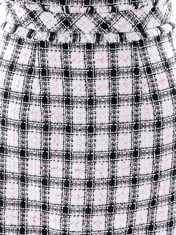 画像22: SALE!チェックツイードワンピースドレス/ノースリーブ/スリット/胸元隠し/背中隠し/タイト/ミディアムドレス/キャバドレス/ミニドレス【S-Lサイズ/2カラー】[HC02-X]【YN】dzw (22)