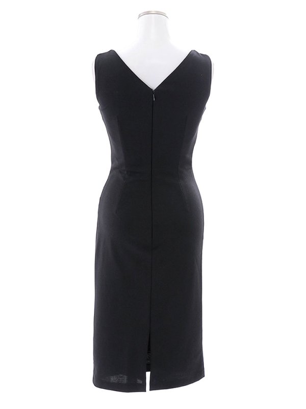 画像37: SALE!ノースリーブビジュードレス/シアー/ストレッチ/無地/ビジュー/タイト/谷間見せ/キャバドレス/ミディアムドレス【XS-Mサイズ/2カラー】[HC02] 【YN】dzw (37)