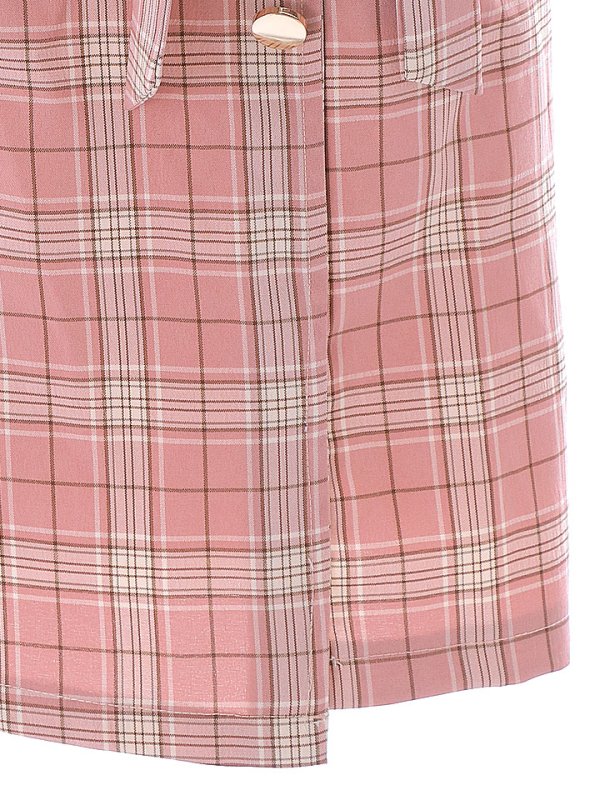 画像15: サマーチェックキャミリボンドレス/ノースリーブ/ボタン/リボンベルト/谷間見せ/背中見せ/ミニドレス/キャバドレス 【XS-Mサイズ/1カラー】[HC02] 【YN】dzw (15)