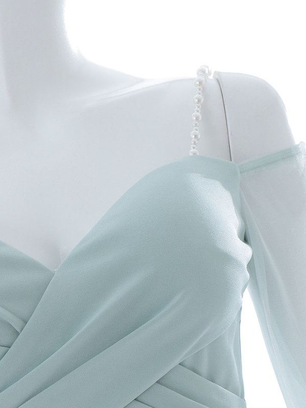 画像22: 再入荷!ビジューキャミソールドレス/チュール袖/シアー/スリット/ミニドレス/キャバドレス【XS-Lサイズ/3カラー】[HC02-U] 【YN】dzwc (22)