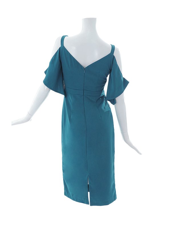 画像25: SALE!オープンショルダーエレガンスサテンドレス/キャバドレス【XS-Mサイズ/2カラー】[HC02] 【YN】dzw (25)