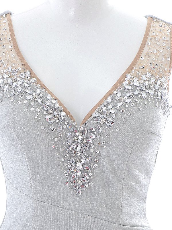 画像28: グリッターラメビジューロングドレス/ノースリーブ/谷間見せ/タイト/ロングドレス/キャバドレス 【S-Lサイズ/4カラー】[HC02-X] 【YN】dzw (28)