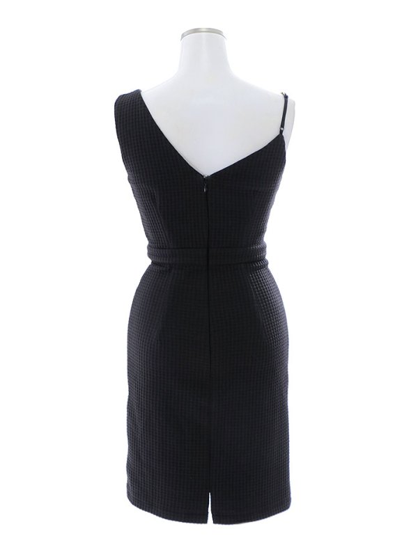 画像21: チェーンキャミソールドレス/無地/ノースリーブ/アシンメトリー/谷間見せ/タイト/ミニドレス/キャバドレス【XS-Mサイズ/2カラー】[HC02] 【YN】dzy (21)