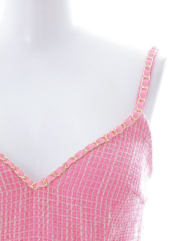 画像22: SALE!ビジューベルトキャミドレス/キャミソール/ノースリーブ/ツイード/チェック柄/ビジュー/ミニドレス/キャバドレス【XS-Mサイズ/1カラー】[HC02] 【YN】dzj (22)