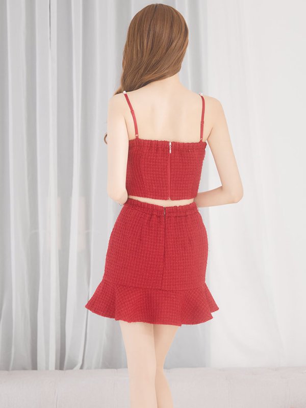 画像20: 【送料無料！】セットアップマーメイドミニドレス/リボン/ビジュー/キャミ/谷間見せ/背中見せ/ミニドレス/キャバドレス 【XS-Mサイズ/3カラー】[HC02-X]【YN】dzt (20)