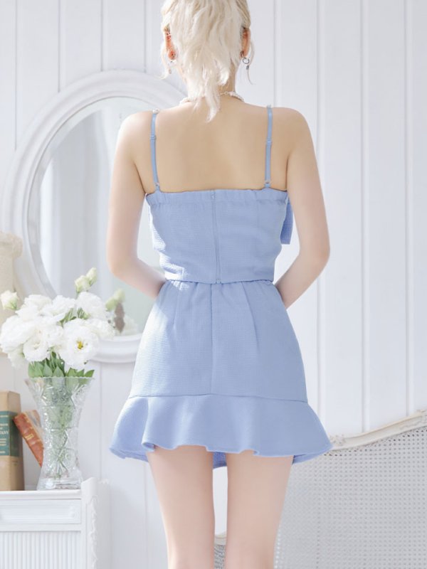 画像25: 【送料無料！】セットアップマーメイドミニドレス/リボン/ビジュー/キャミ/谷間見せ/背中見せ/ミニドレス/キャバドレス 【XS-Mサイズ/3カラー】[HC02-X] 【YN】dzt (25)