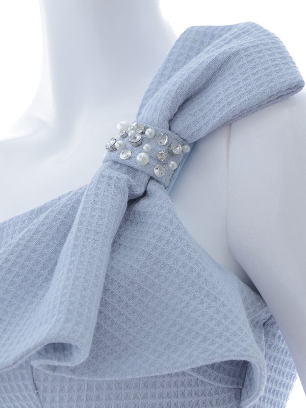 画像36: 【送料無料！】ワンショルツイードミニドレス/タイト/胸元隠し/背中見せ/ビジュー/ミニドレス/キャバドレス【XS-Mサイズ/3カラー】[HC02-X] 【YN】dzj (36)