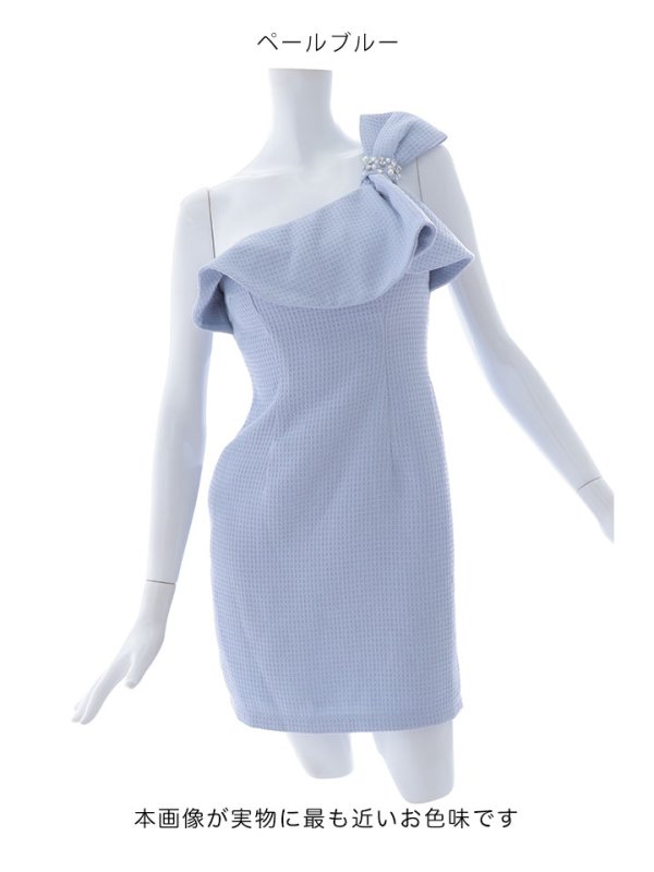 画像31: 【送料無料！】ワンショルツイードミニドレス/タイト/胸元隠し/背中見せ/ビジュー/ミニドレス/キャバドレス【XS-Mサイズ/3カラー】[HC02-X] 【YN】dzj (31)