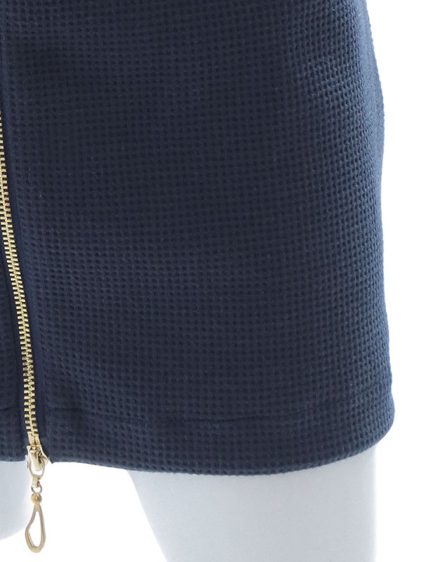 画像28: ジップアップドレス/ワッフル生地/ボタン/谷間見せ/背中隠し/ミニドレス/キャバドレス【XS-Lサイズ/3カラー】[HC02-X] 【YN】dzj (28)