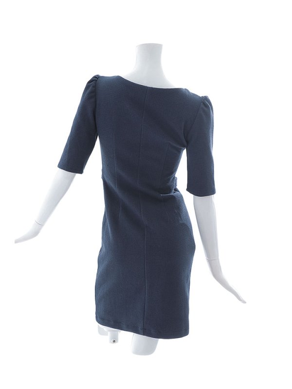 画像26: ジップアップドレス/ワッフル生地/ボタン/谷間見せ/背中隠し/ミニドレス/キャバドレス【XS-Lサイズ/3カラー】[HC02-X] 【YN】dzj (26)