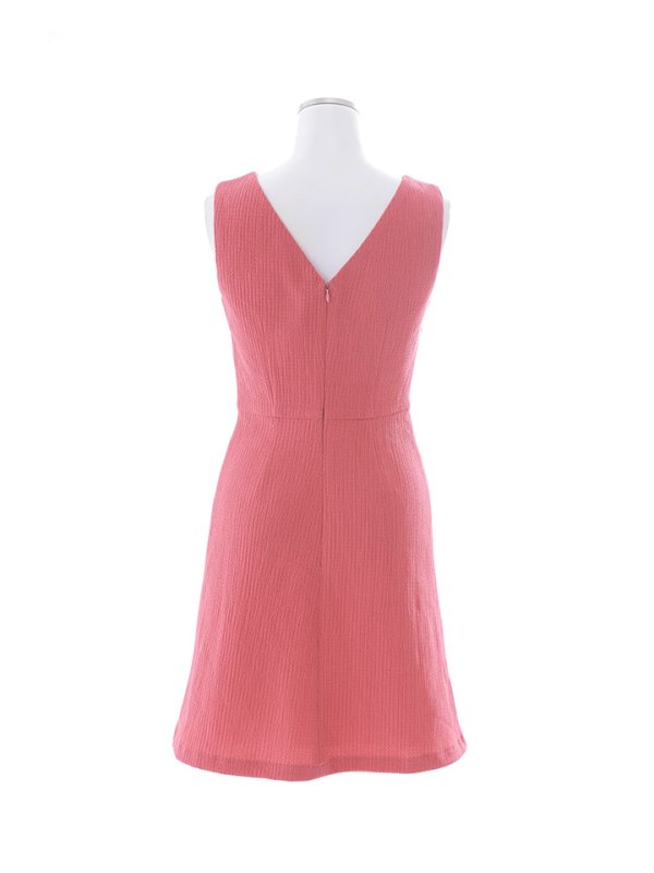 画像21: SALE!ノースリーブAラインミニドレス/Vカット/ボタン/谷間見せ/背中見せ/ミニドレス/キャバドレス【XS-Mサイズ/1カラー】[HC02] 【YN】dzc (21)