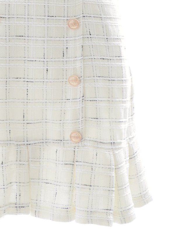 画像17: ノースリーブツイードワンピース/チェック柄/ボタン/谷間見せ/ミニドレス/キャバドレス【XS-Mサイズ/1カラー】[HC02] 【YN】dzw (17)