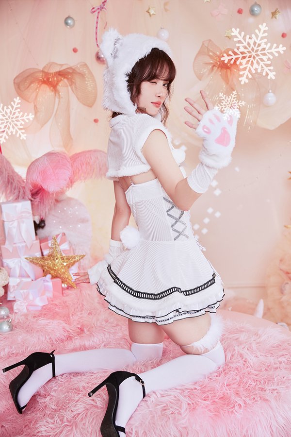 画像9: 【即日発送】【クリスマスコスプレ8点セット】【Malymoon/マリームーン】リブ&ベアサンタ【フリーサイズ/2カラー】[YMT] (9)