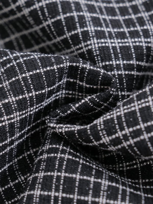 画像36: ツイードミニドレス/スクエアネック/ツイード /チェーン/タイトスカート/谷間見せ/背中隠し/キャバドレス/ミニドレス【XS-XLサイズ/3カラー】[OF03] 【YN】dzw (36)