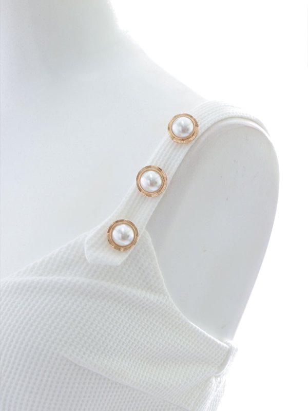 画像26: キャミソール/セットアップ/ベルト/パール/ワッフル生地/ミニドレス/キャバドレス【S-Mサイズ/2カラー】[OF03] 【YN】dzw (26)