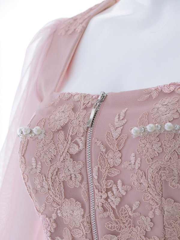 画像24: 送料無料！刺繍ドレス/ロングスリーブ/シアー袖/ミニドレス/キャバドレス【XS-XLサイズ/2カラー】[OF03-X]【YN】dzj (24)