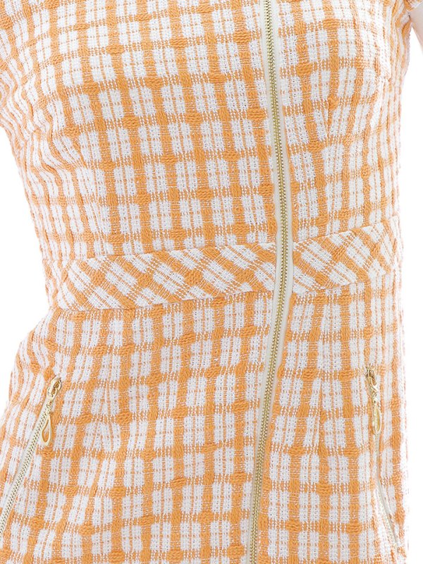 画像22: チェックツイードドレス/ジップアップ/半袖/ミニドレス/キャバドレス【XS-Mサイズ/1カラー】[OF03] 【YN】dzw (22)