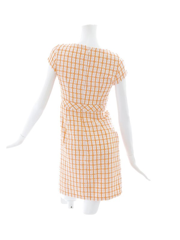 画像19: チェックツイードドレス/ジップアップ/半袖/ミニドレス/キャバドレス【XS-Mサイズ/1カラー】[OF03] 【YN】dzw (19)