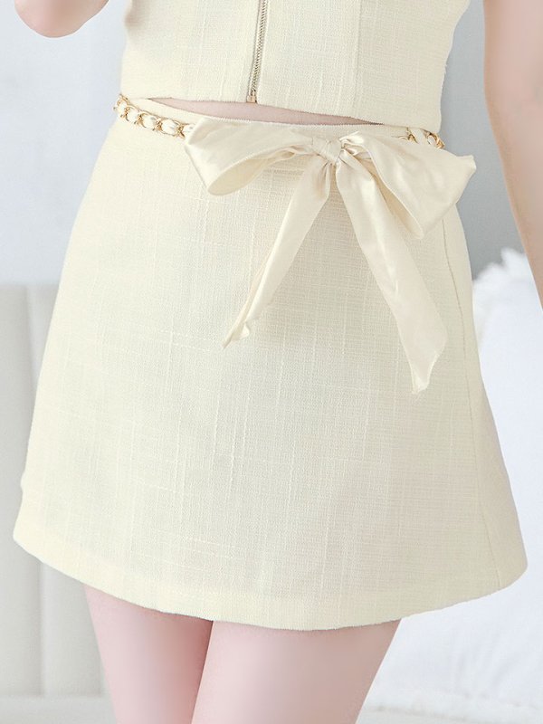 画像9: 【送料無料!】【即日発送】新色登場!ツイードセットアップキャミドレス/2ピース/リボン/パール/ジップ/チェーン/キャバドレス/ミニドレス【XS-Lサイズ/5カラー】[OF03] 【YN】dzw (9)