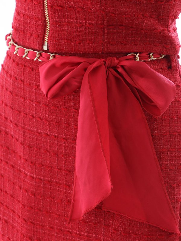 画像47: 【送料無料!】新色登場!ツイードセットアップキャミドレス/2ピース/リボン/パール/ジップ/チェーン/キャバドレス/ミニドレス【XS-Lサイズ/5カラー】[OF03] 【YN】dzw【一部予約商品/12月上旬発送予定】 (47)