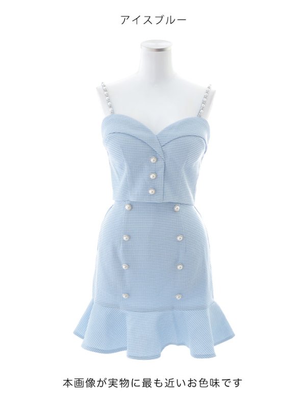 画像13: ビジューキャミソールセットアップドレス/マーメイド/谷間見せ/背中見せ/ミニドレス/キャバドレス【XS-Mサイズ/1カラー】[OF03] 【YN】dzj (13)